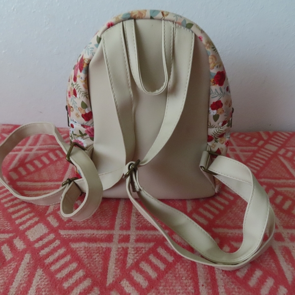 Loungefly Disney Sleeping Beauty Floral Mini Backpack Clock Teapot Candle - Picture 3 of 8